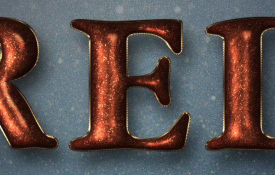 Glittering Red and Melting Ice Text Effect step 7