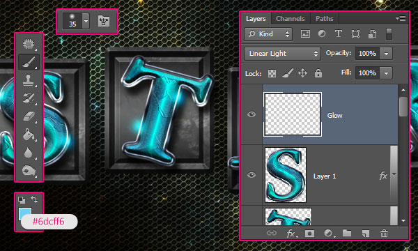 PS如何制作瓷砖文字效果