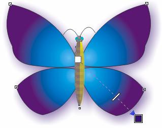 教你如何用造型工具与交互设置绘制蝴蝶
