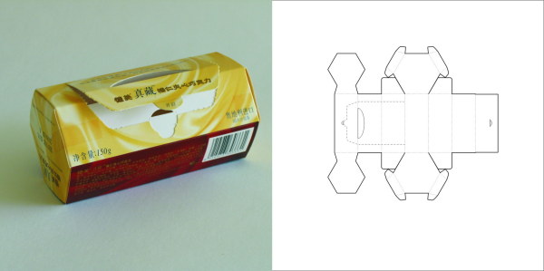包装欣赏之包装结构设计实样图和包装展开分解图 
