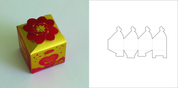 包装欣赏之包装结构设计实样图和包装展开分解图 
