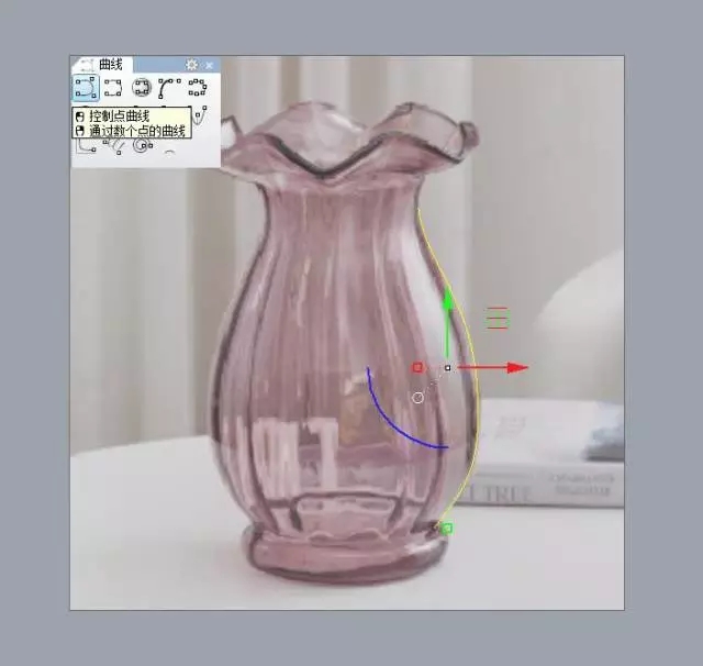 2.用“控制点曲线”将瓶身的轮廓画出来.webp.jpg