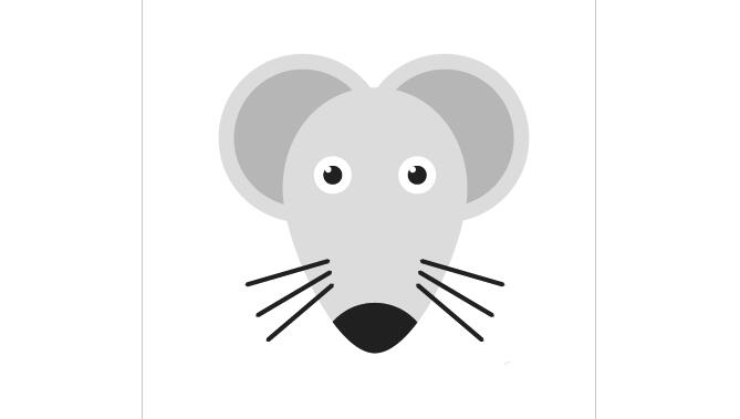 AI怎么绘制图标，AI绘制可爱的老鼠头像图标教程66.jpg