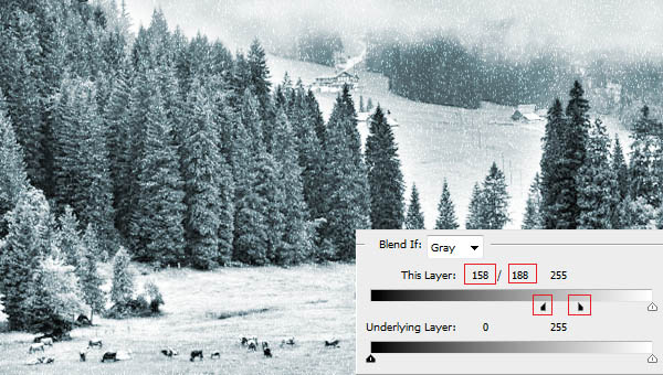 Photoshop学习教程，将草原变雪景的神奇效果9.jpg