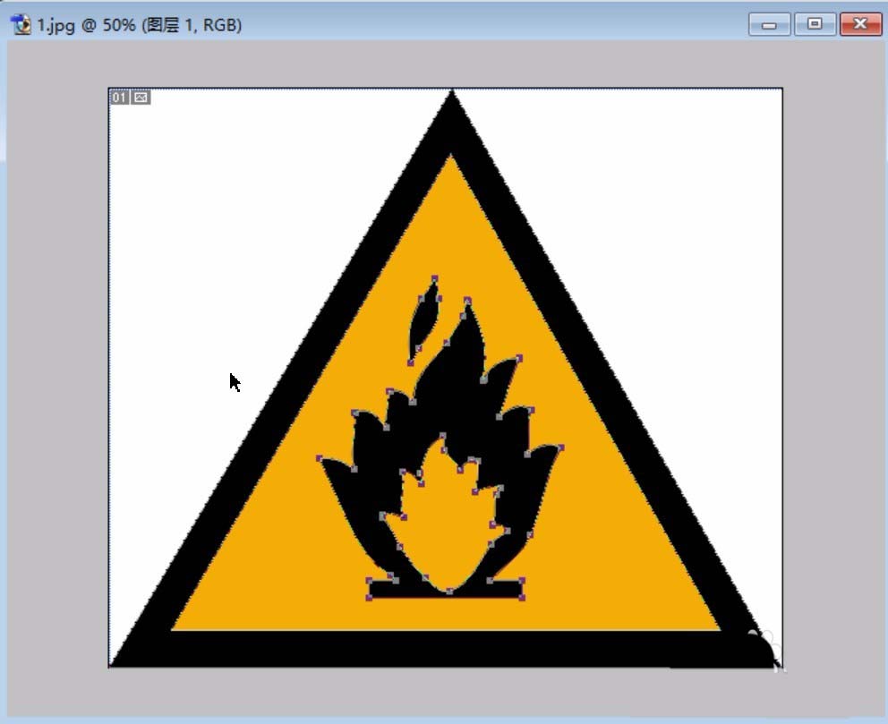 PS设计图标教程，PS怎么设计防火标志牌4.jpg