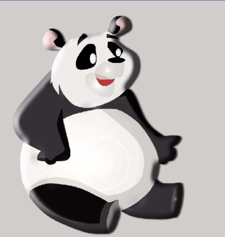 PS手绘教程，PS怎么手绘卡通熊猫.jpg