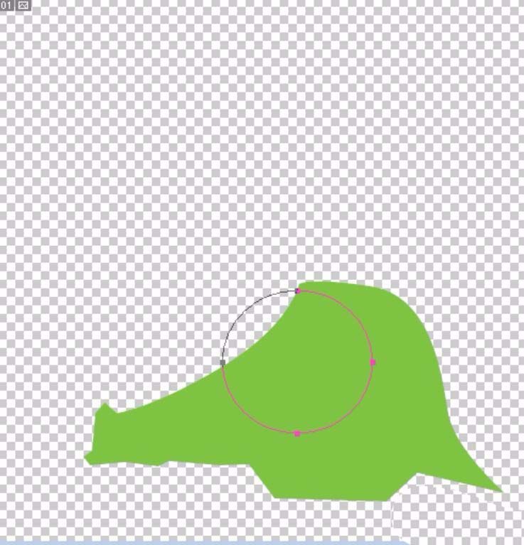 PS新手教程，PS绘制一个鳄鱼头像的步骤3.jpg