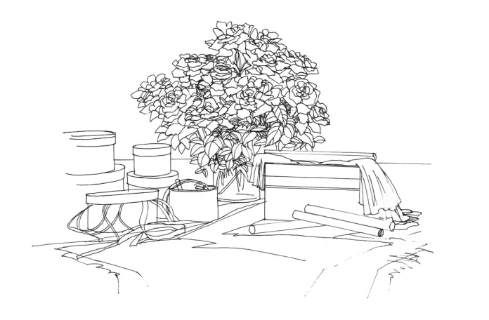 室内手绘设计技法教程：花艺与室内绿植的步骤2.jpg