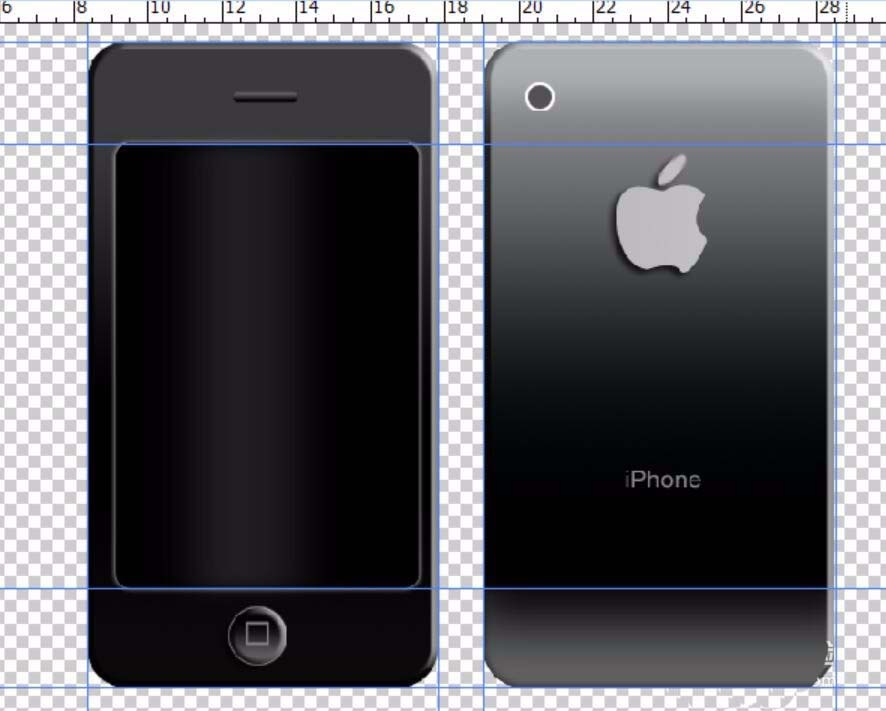 工业产品矢量手绘，教你PS绘制双面苹果手机图6.jpg