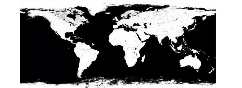 首先把世界地图进行黑白处理2.jpg