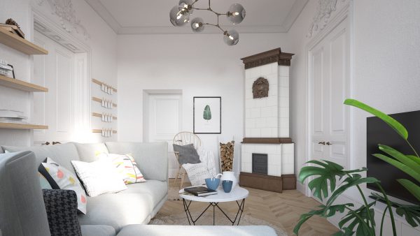 环艺设计-斯堪的纳维亚风格简约现代室内设计