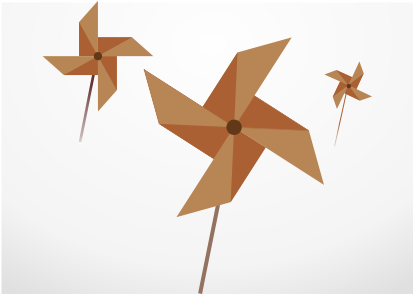 coreldraw实例教程，七步教你绘制矢量漂亮的纸风车