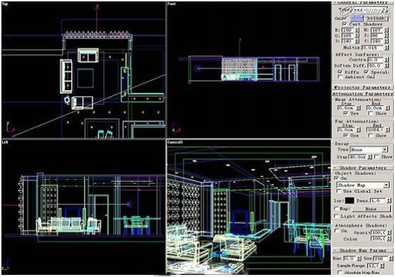 3Dsmax室内设计中灯光的属性说明及常用放置灯光位置分享