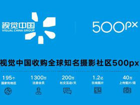 重磅消息，视觉中国收购全球知名摄影社区500px