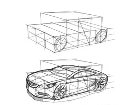 工业汽车手绘设计技巧，画好汽车手绘的三大要素技巧