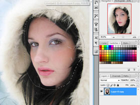 Photoshop彩妆教程，教你ps制作完美冬日美女彩妆效果