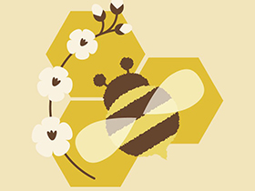 Illustrator插画设计教程，教你绘制抽象风格的小蜜蜂效果
