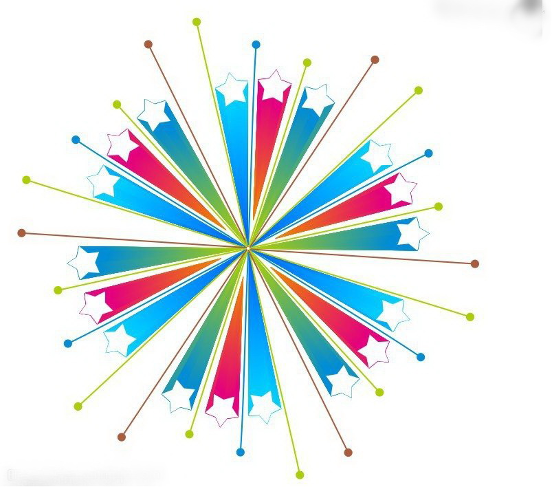 coreldraw绘图教程cdr绘制立体拖影五角星效果方法